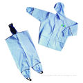 Boys' Rainwear, Made of PU Fabric and Micro Polar Fleece Lining, 210T Polyester